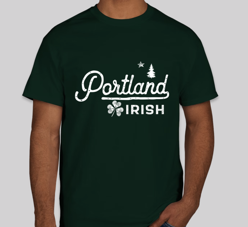 "Portland Irish" Short Sleeved T-Shirt (Mens and Ladies Sizes) - Image 4