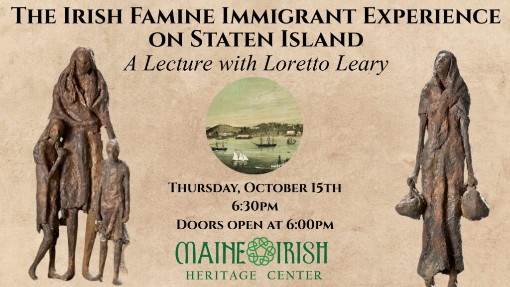 The Irish Famine Immigrant Experience on Staten Island
